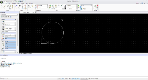 Circle in Draftsight