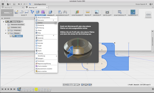 Rotation extrution.