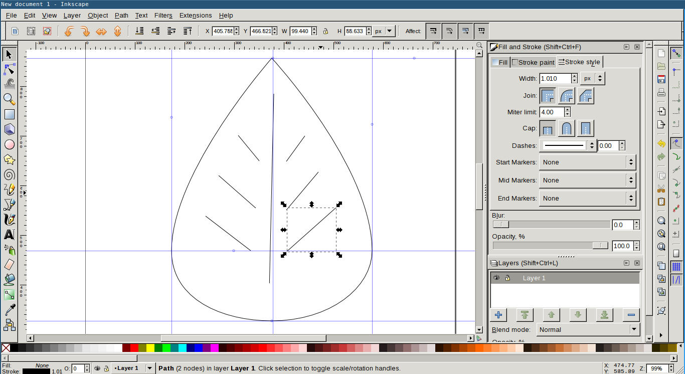 insode lines