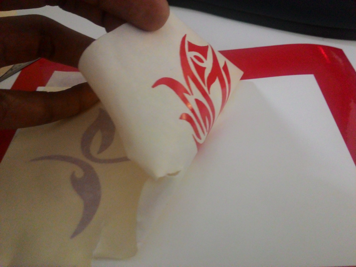transfering image step 2