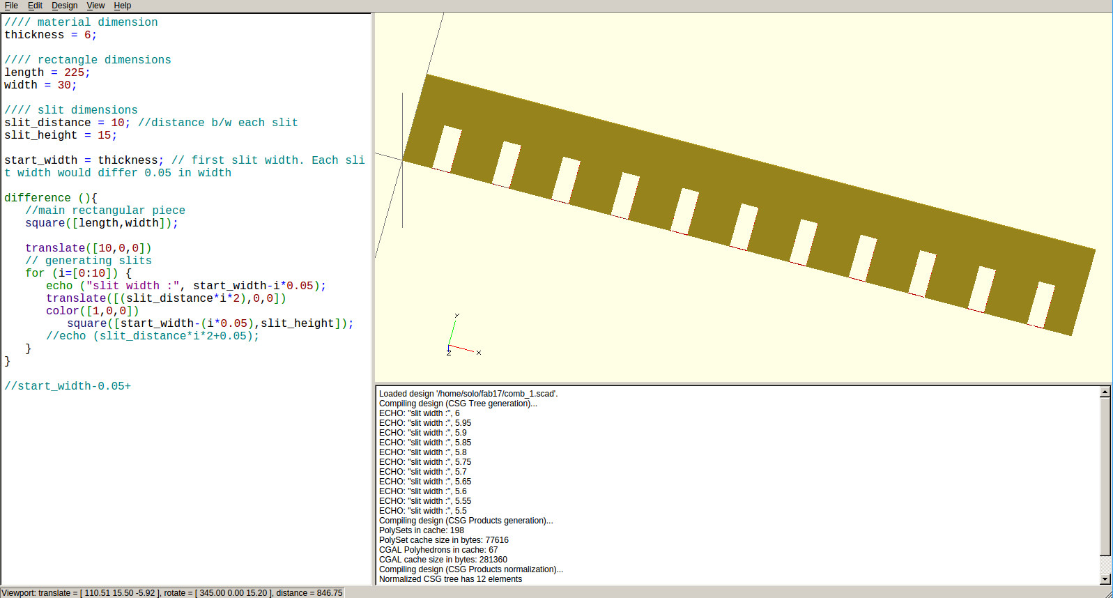 Comb design 2