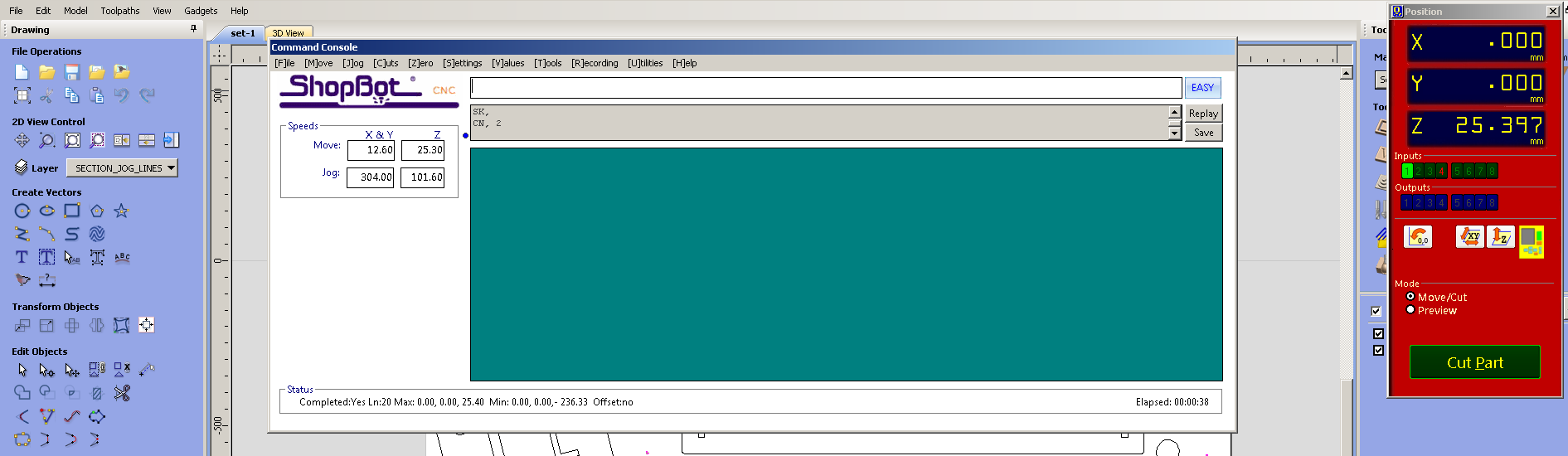 Shopbot control software