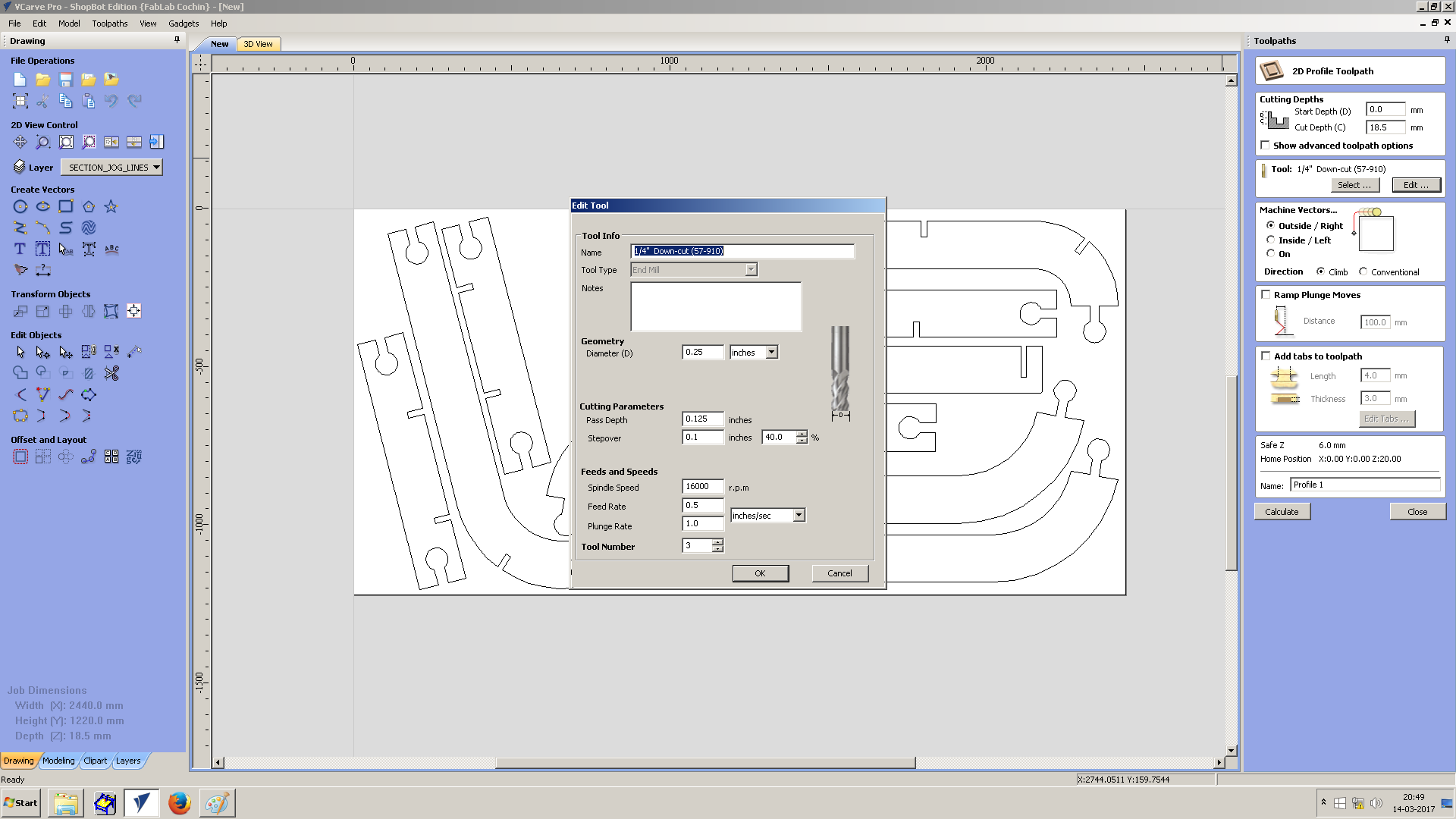 tool settings