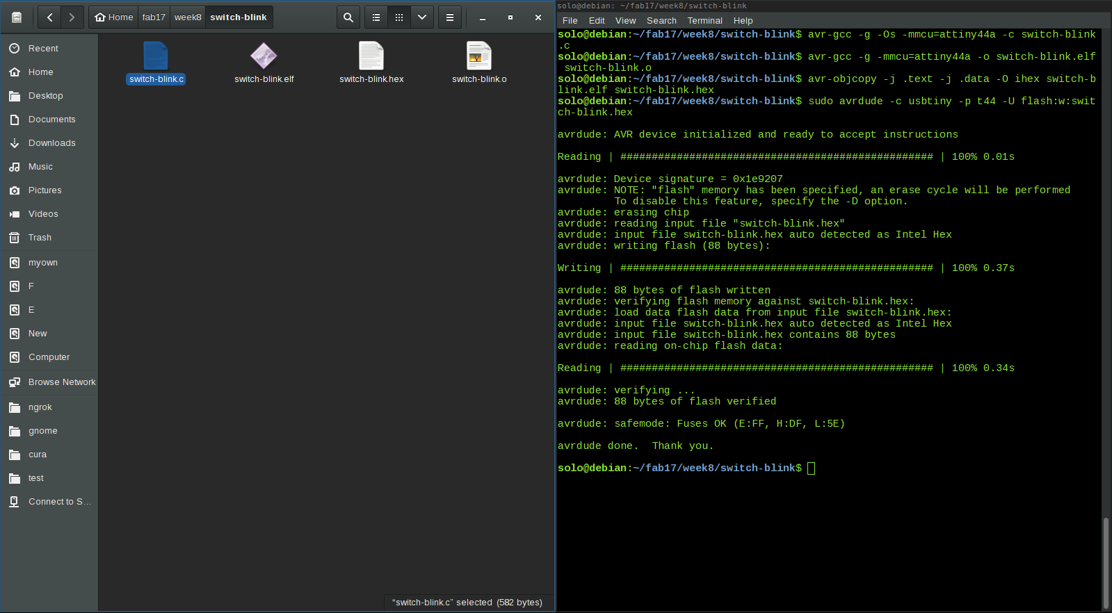 switch blink compiling