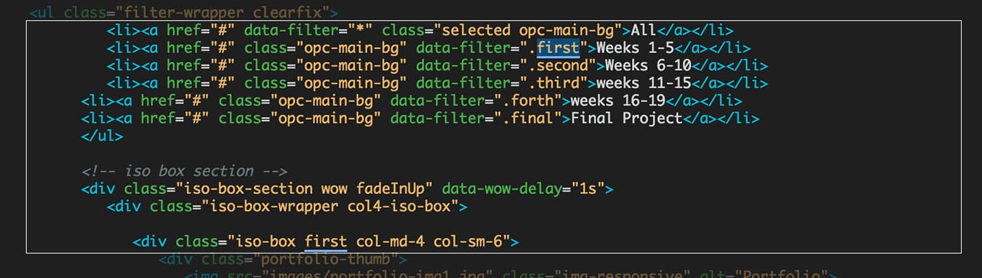 data-filter problem