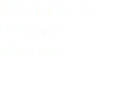 My name is Rolando Maroño