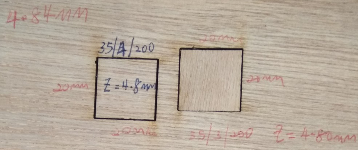 Determination of Kerf.
