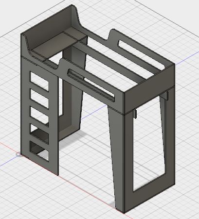 Photo of initial concept of Bunk Bed