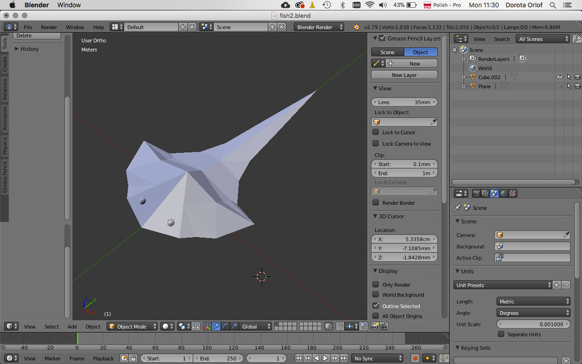 3D model fish
