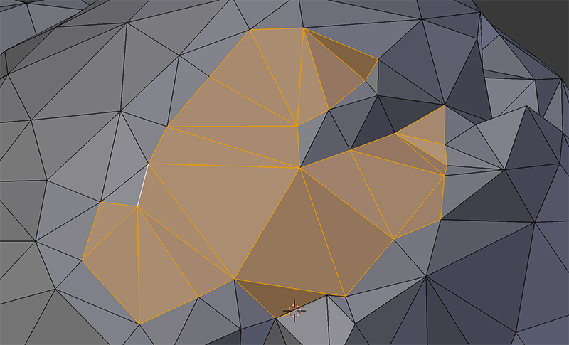 Blender after triangulation