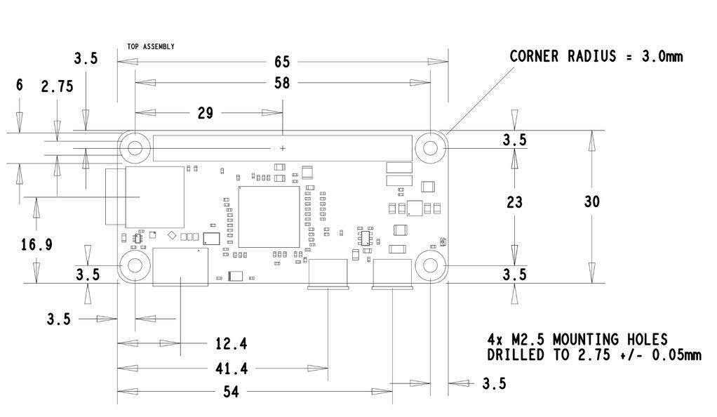Raspberry Pi Zero dimensions
