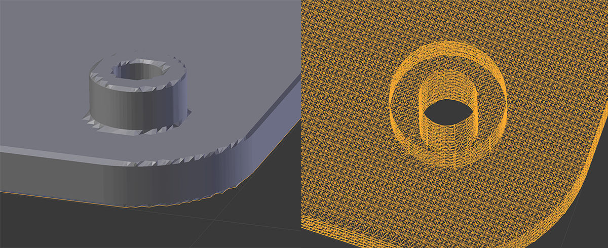 Antimony STL Mesh in Detail