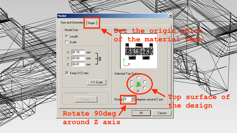 Modella Player 4 Material Settings