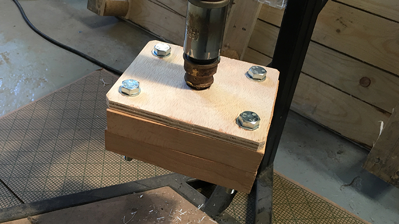 Mold attached to nozzle