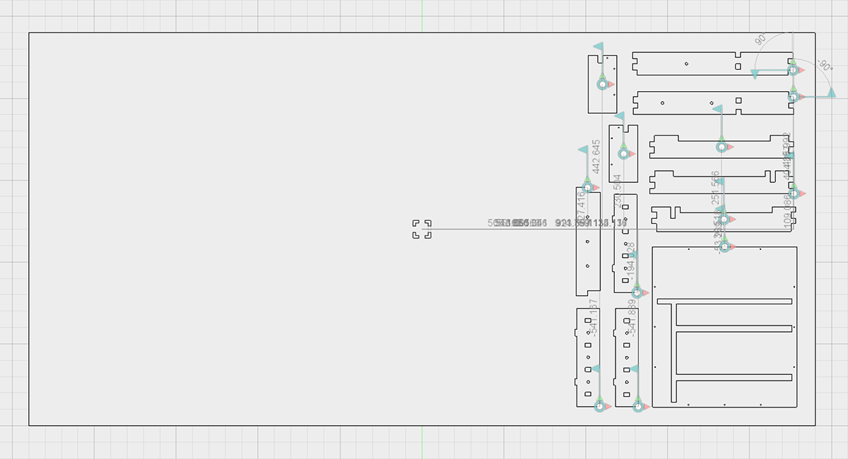 Initial CNC layout