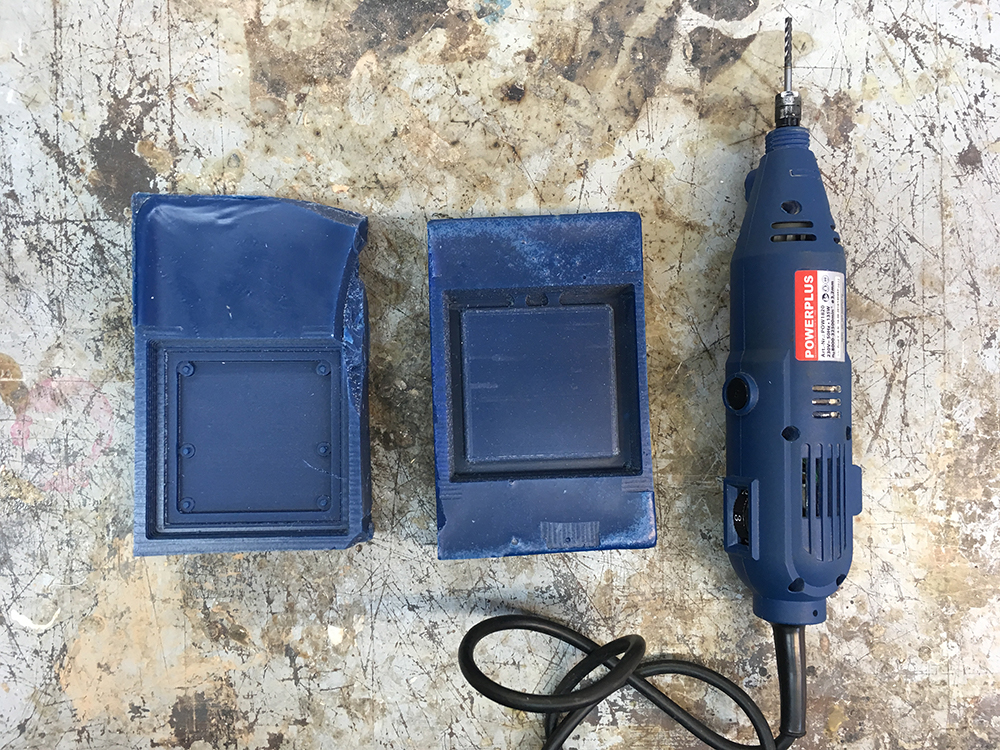 Failed mold with dremel