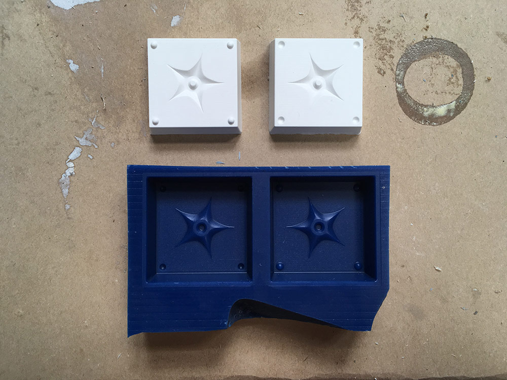 Shuriken silicone mold