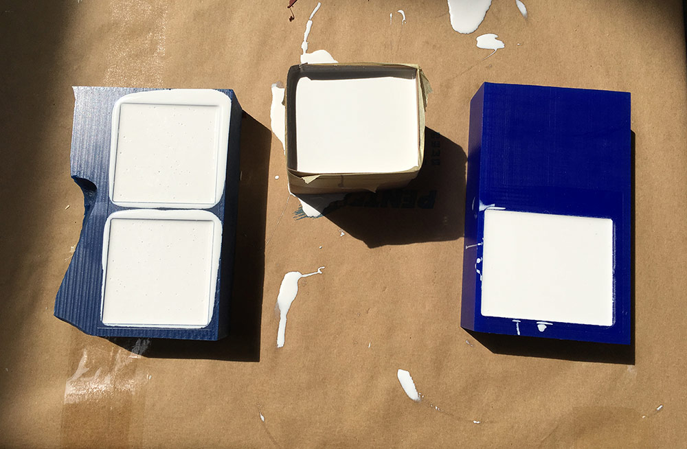 Silicone left curing