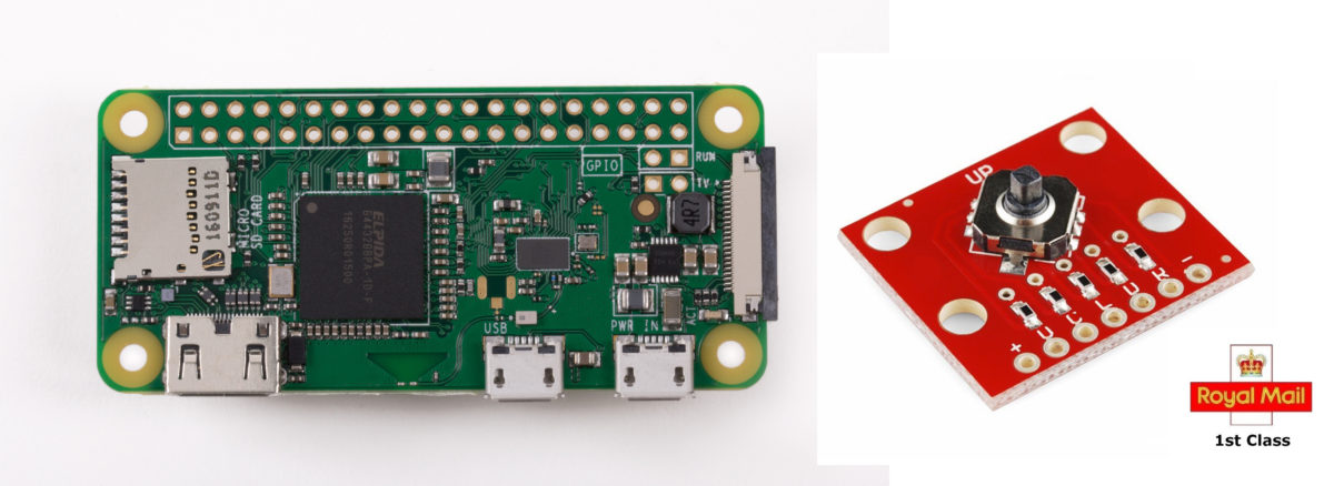 Pi Zero and Tactile Switch Photo