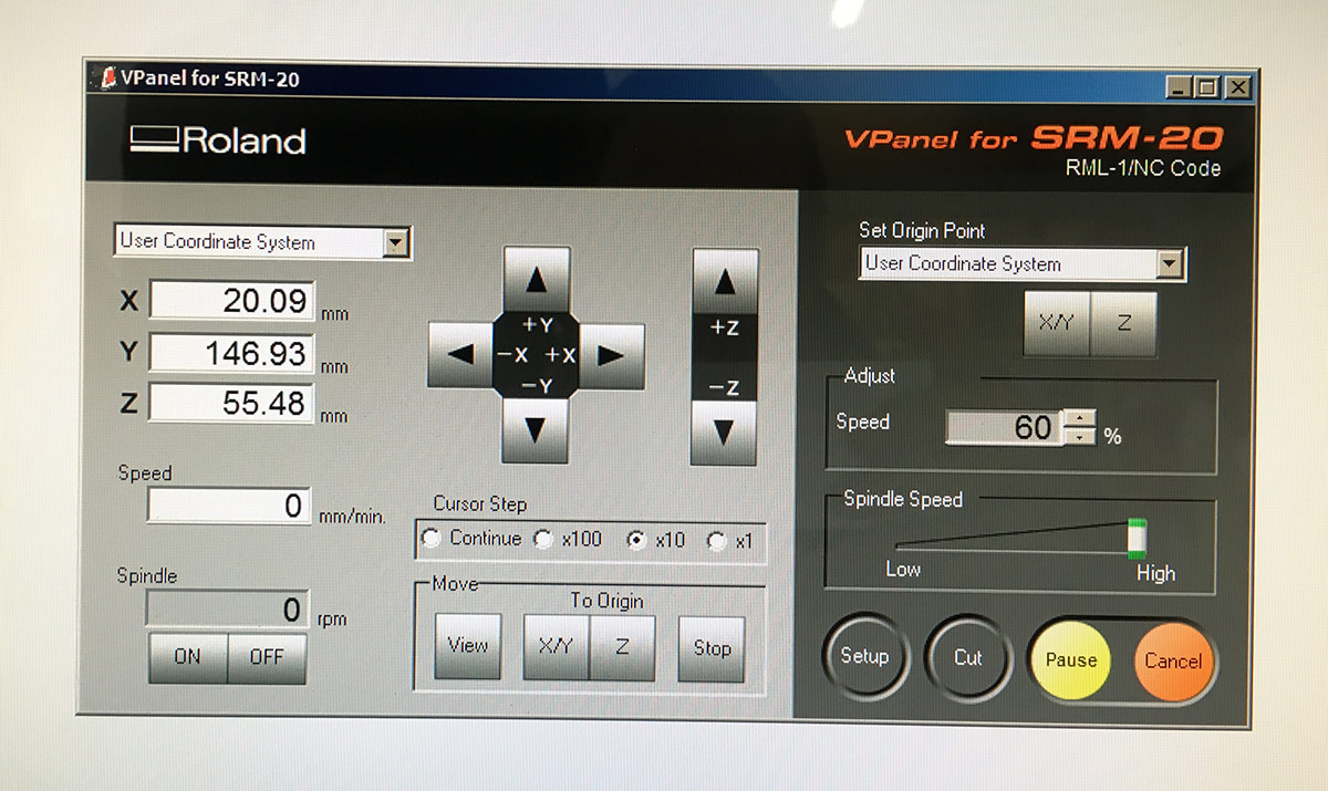 Roland VPanel for SRM-20