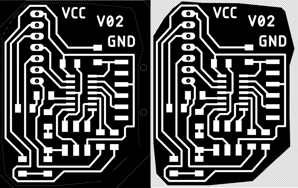 After polygon lasso tool