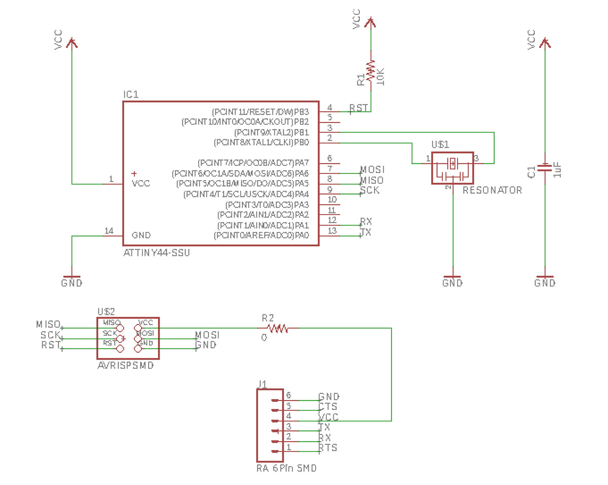 Hello Board Eagle Schematic