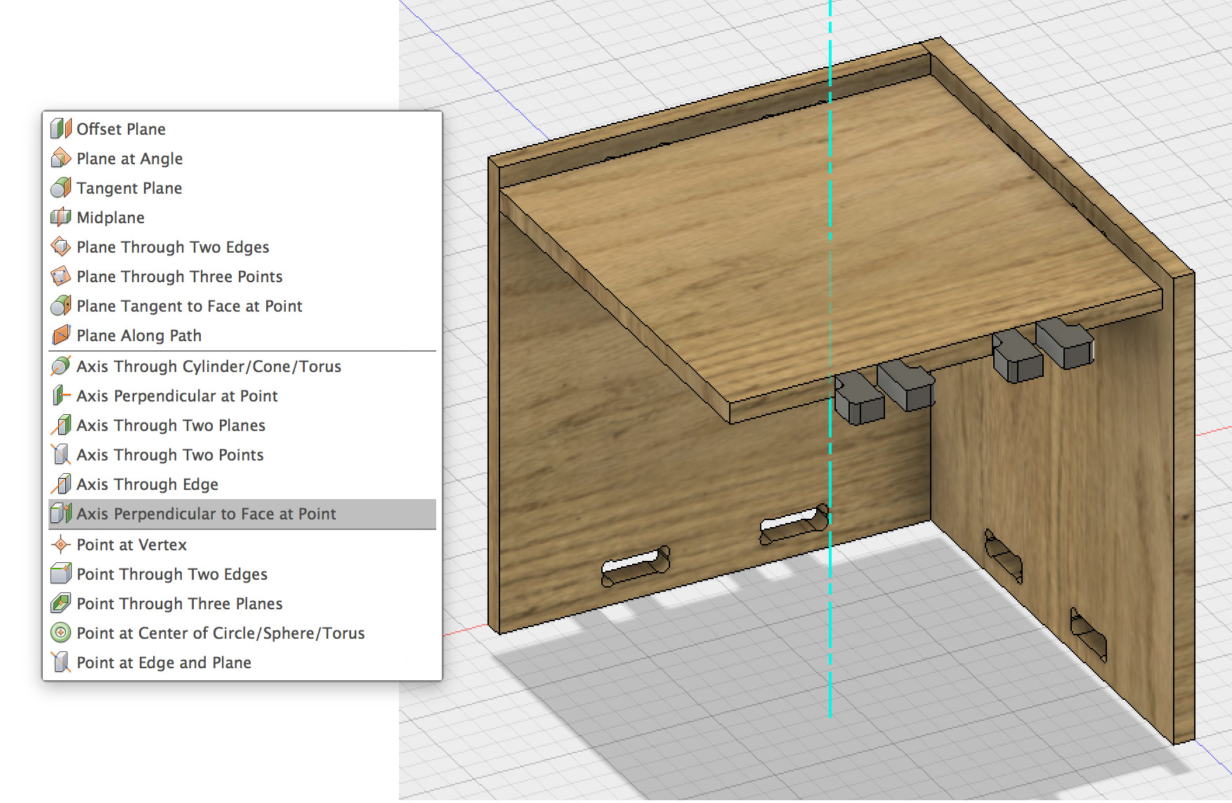 Creating an Perpendicular Axis to Face at Point