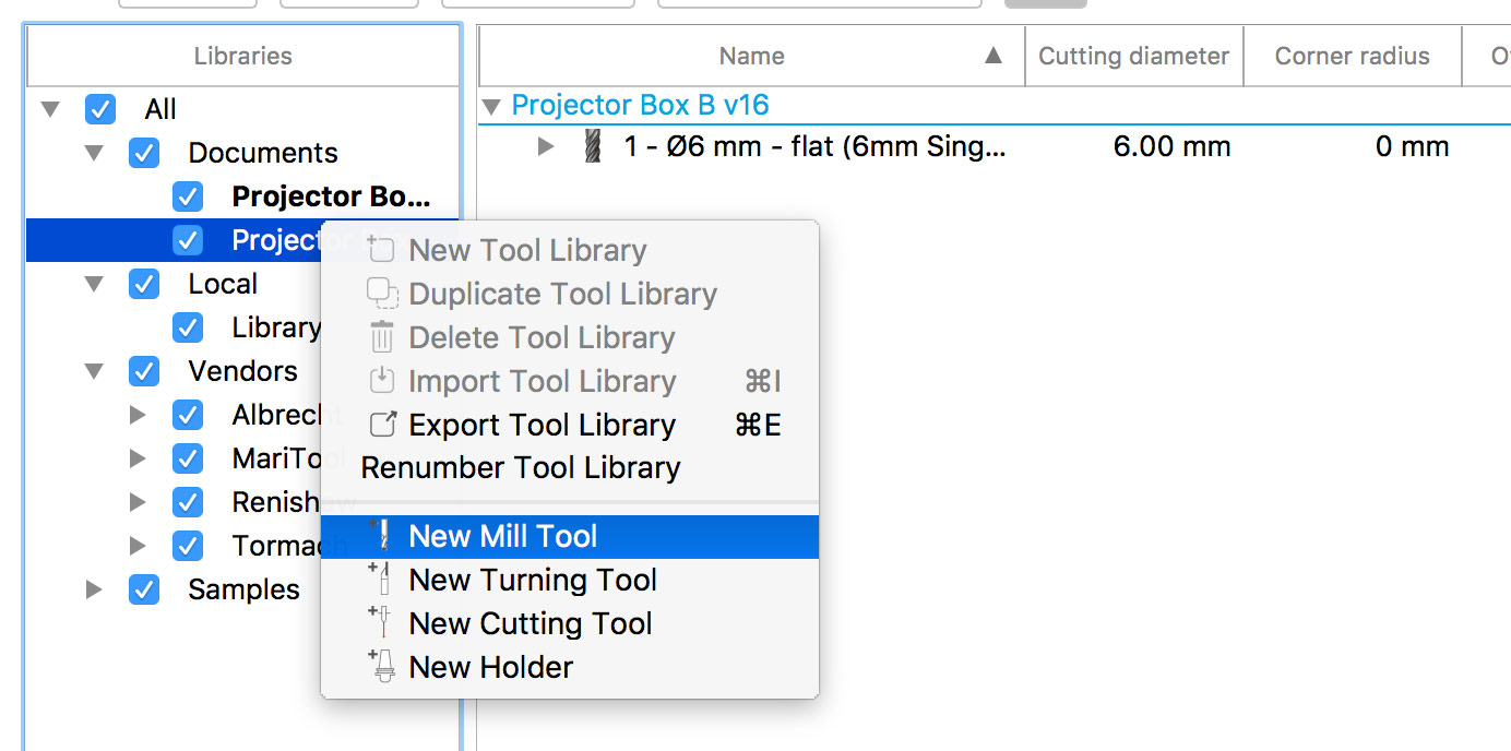 Fusion 360 CAM New Mill Tool