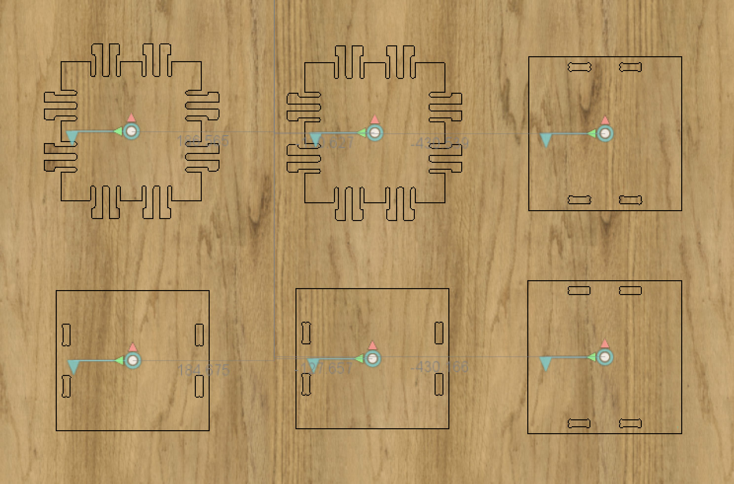 Parts Layout Before Toolpaths