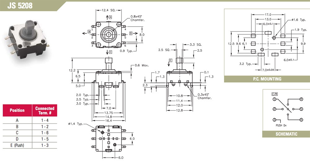 JS 5208 navigation switch