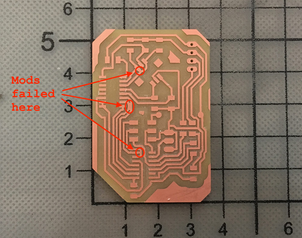 Output PCB milled