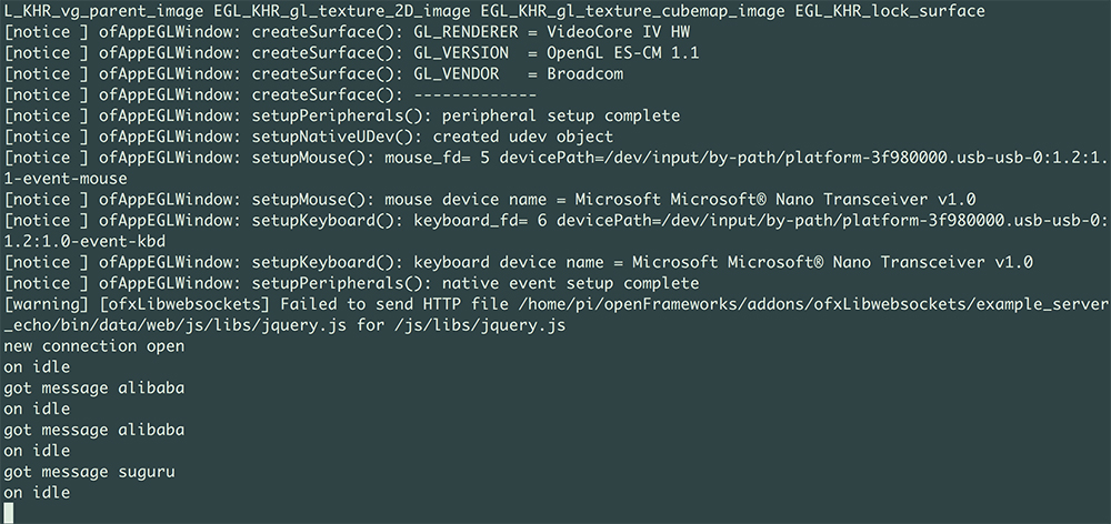 The actual WebSockets part works