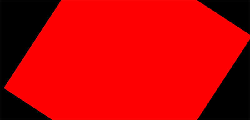 Red plane made with threejs BufferGeometry
