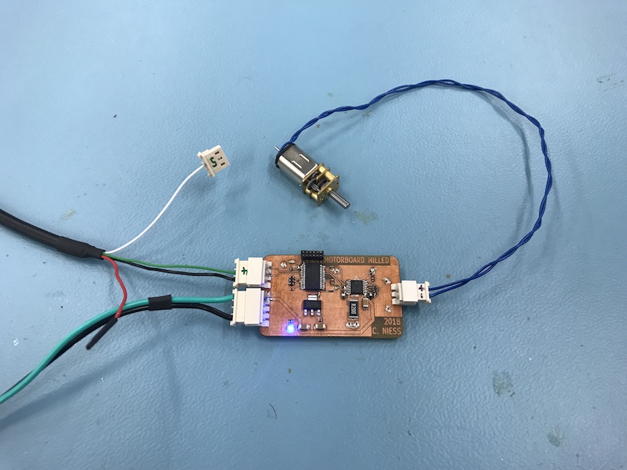 the motorboard under power