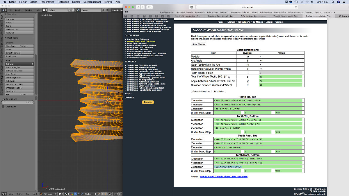 A worm gear too large and a center point (invisible) too near made me realise that something was wrong with my design.