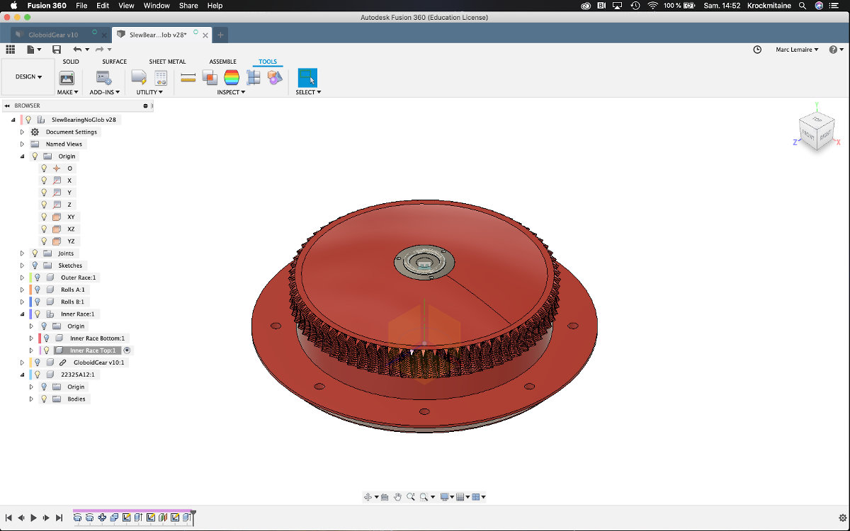 The dome with the bull's eye.