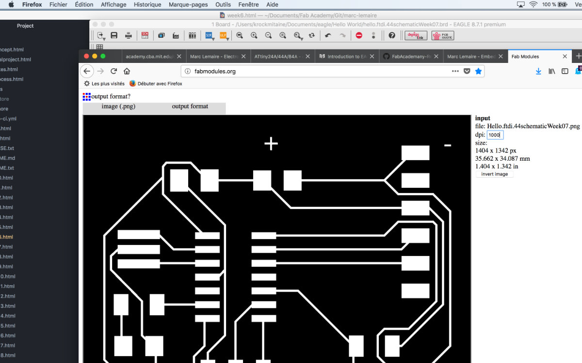 In Fab Modules at 1000dpi: Dimensions are still 1403x1342 px but the physical dimensions are now 1.404 inch by 1.342 inch.