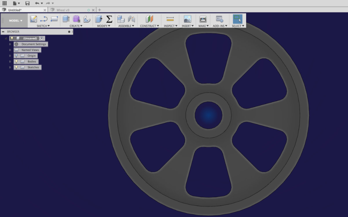 The Flywheel, bottom view