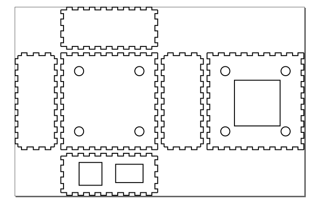 Laser cutting the box proto