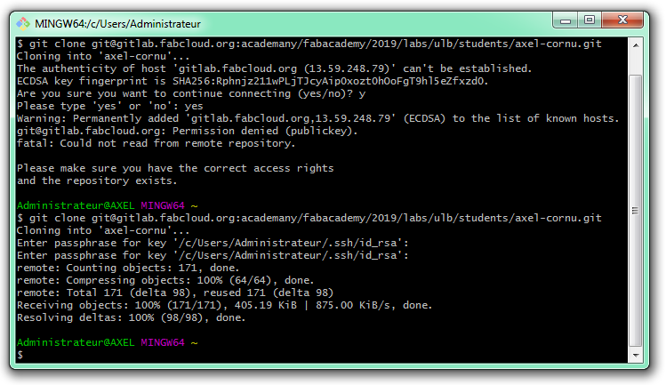 'Git clone' command 'Git clone' command