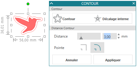 Contour panel Contour panel