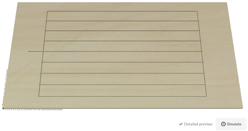 Bottom side toolpath Bottom side toolpath