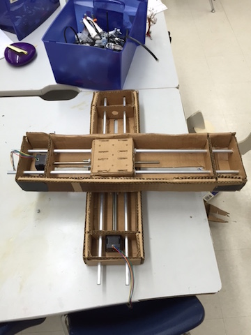 Assembled Cardboard Rocket
                                                           