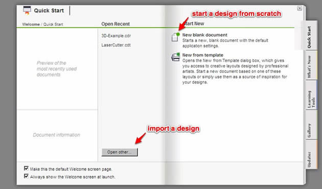 version corel draw with laserdrw