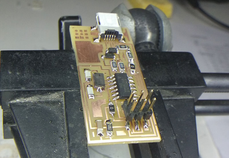 soldered board