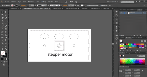 stepper counter Illustrator