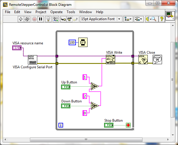 visa configure serial port in labview