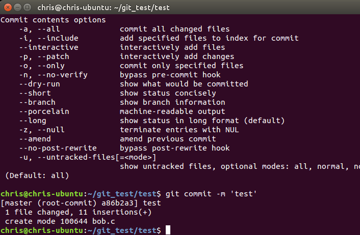 git commit