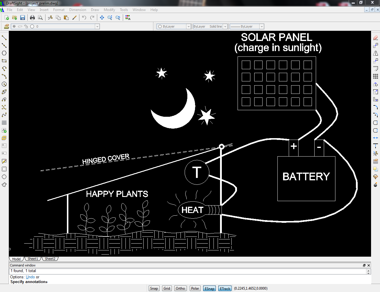 Project In DRAFTSIGHT