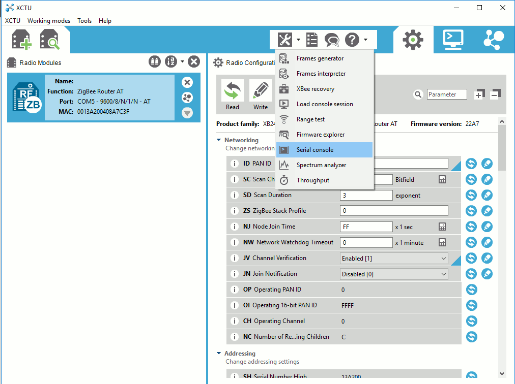 XCTU_serial